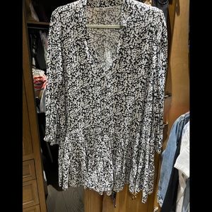 ZARA black and white shirt dress